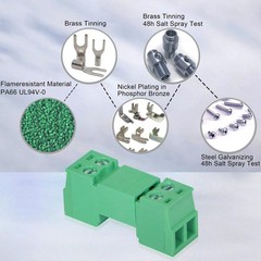 5 Sets 5 Pin 3.81mm Pitch PCB Mount Screw Terminal Block Connector 2816AWG