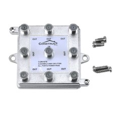 Construct Vertical 8-Way 5-2300MHz Coax Splitter
