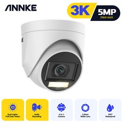 ANNKE 4IN1 5MP Security Camera Full Color Night Vision Outdoor Audio Recording