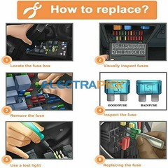 600PCS Car Blade Fuses Assortment Assorted Kit Blade Set Auto Truck Automotive