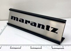 Marantz Component Stereo Desk Sign – Custom Silver Aluminum