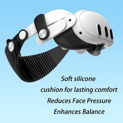 Breathable Lightweight Soft Gel Adjustable Headband Headset Strap For Quest 3/3S