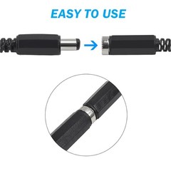 1~20pcs DC Power Plug Adapter Male Female Socket Jack Cable Connectors 5.5×2.1mm