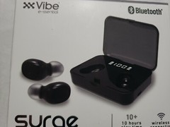 SURGE True Wireless Earbuds with Charging Case 10 Hours Play Time Free S&H