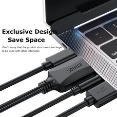 HDMI to VGA Adapter 5 Pack Black,Braided HDMI to VGA Adapter Male to Female C…