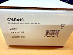 Peerless – CMR410 – 7in. Security Camera Mount Light Grey – NEW!