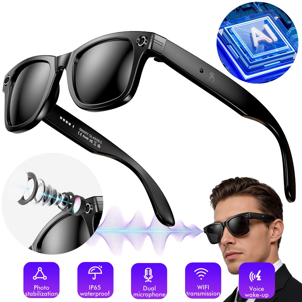 AI Smart Camera Glasses with Video Recording & Camera Intelligent AI Translation