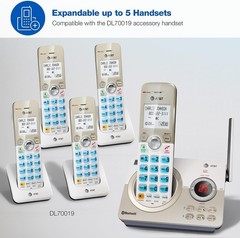 AT&T DL72119 DECT 6.0 Cordless Phone for Home with Bluetooth Connect to Cell…