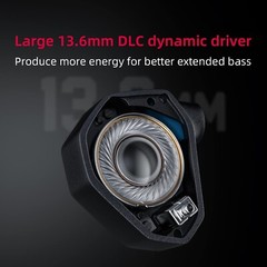 FiiO FH7S in-Ear Earphones High-Performance 1DD+4BA Hybrid IEM Earbuds w/3.5&4.4