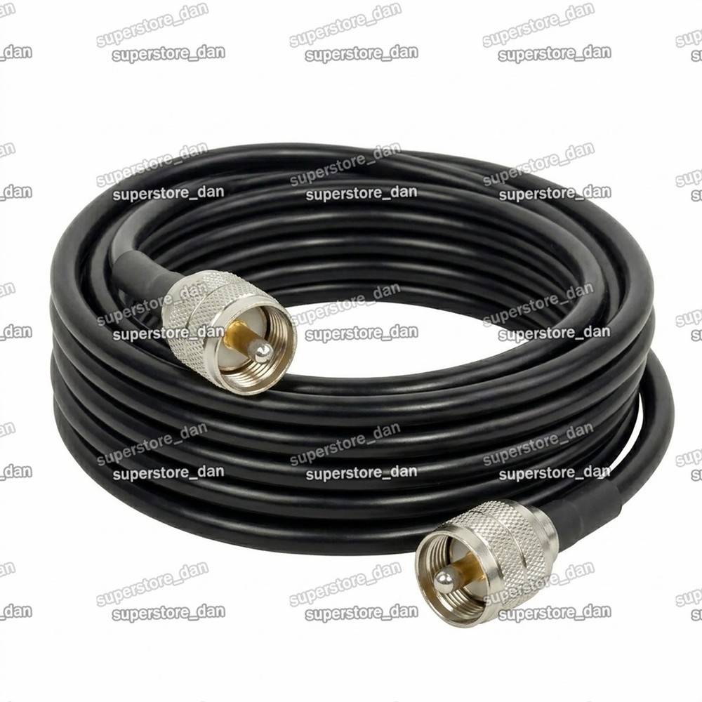 10FT-100FT 50FT RG58 cable coaxial UHF PL-259 Male connector To UHF Lot RF coax