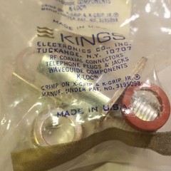 Kings RF Coaxial Connector 91836, UG 61e/u Military Grade NOS OEM Made In U.S.A.