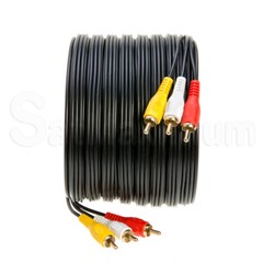 RCA Cable 2 RCA 3 RCA 5 RCA Male Wire VIDEO COMPOSITE COMPONENT Cord – LOT