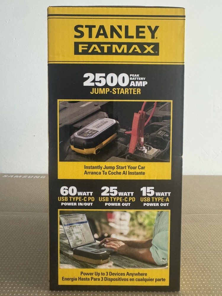 Stanley Fatmax 2500 AMP Lithium Jump Starter