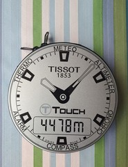 EARLY 2000s TISSOT NAVIGATOR 3000 FACE ZIPPER CD WALLET HOLDS 24