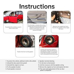 1pc 4 inch 12V Car Speaker Audio Player Ultra-thin Modified HiFi 100W