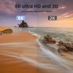 8K HDMI 2.1 Cable 6.6ft Ultra High Speed 48Gbps 8K@60Hz 4K@120Hz eARC HDR Dolby