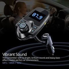 Wireless Car Bluetooth FM Transmitter Radio Adapter MP3 Player USB Charger AUX