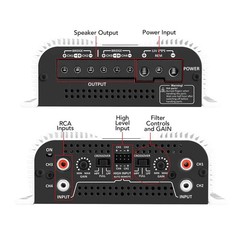 Taramps TS 1200X4 2 Ohms Class D Amplifier 4 Channels 300 Watts RMS Car Audio