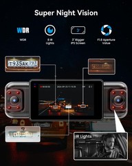 4Channel 360Degree Dash Camera with 128GB Card