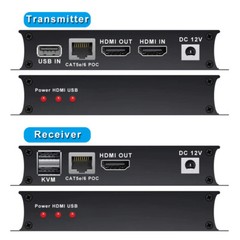 60M HDMI KVM Extender over Ethernet Cat5e/6 HDMI USB RJ45 Extender Keyboard Mous