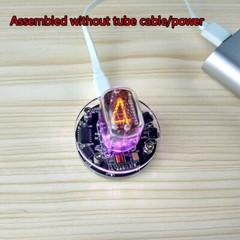 Assembled IN12A IN-12B NIXIE Clock Glow Tube Base Electronic Vacuum Tube Clock
