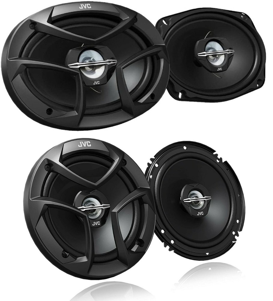 JVC CS-J6930 6×9″ 400W 3-Way + JVC CS-J620 6-1/2″ 300W 2-Way Car Audio Speakers