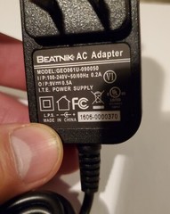Beatnik RA800P RA1200P Rhythmic Analyzer Power Supply 9V 500mA New In Box