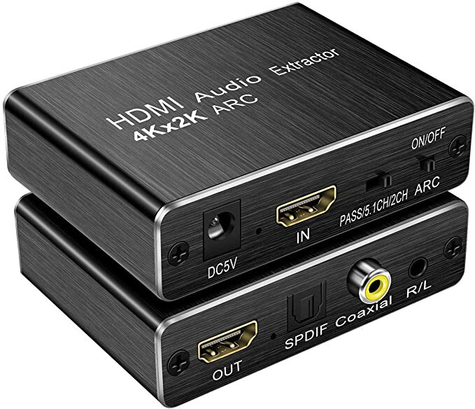 HDMI Audio Extractor Optical SPDIF RCA L/R 3.5mm digital to analog coverter ARC
