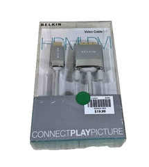 Belkin HDMI to DVI Cable 6ft High Def 1080p Video Adapter Cord – New Sealed