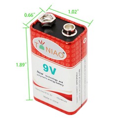 40 PCS 9V 6F22 9 Volts Heavy Duty 0% Mercury Carbon Zinc Battery Exp. 2025