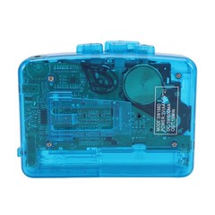 Portable Cassette Player Transparent Retro For Music Lovers ABS Easy To Use