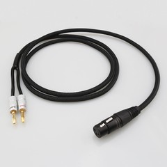 XLR Female Male 3pin to 4mm Banana Male Audio Video Cable DAC Speaker Amplifier