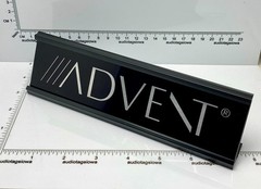 Advent Desk Sign – Custom Silver Aluminum