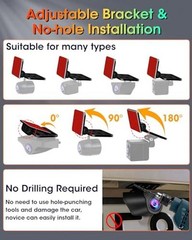 Rear Camera Holder Dash Cam Car Rear Camera Rear Window Bracket Backup Camera