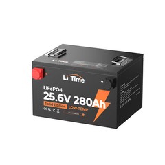 LiTime 24V 280Ah 7168Wh LiFePO4 Lithium Battery For Off-grid Solar Energy Saving