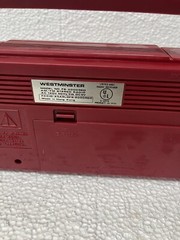 vtg Westminster model FS 2000 Mini red boombox 13” Working Hong Kong