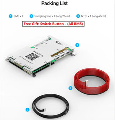 Jikong JK BMS 3s 4s 5s 6s 7s 8s Smart bms 100A 200A 300A Lifepo4 Li-ion 12V 24V