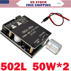 502L 50W*2 MINI 5.0 Bluetooth Amplifier Board Wireless Audio Digital Power US