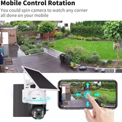 2Pack Solar Security Cameras System Wireless Outdoor Battery Powered WiFi Camera