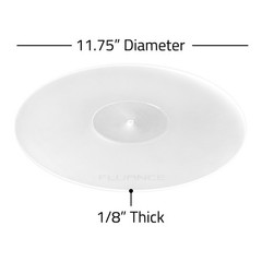 Fluance Acrylic Turntable Platter Mat, Reduce Vibrations, Improve Sound Clarity