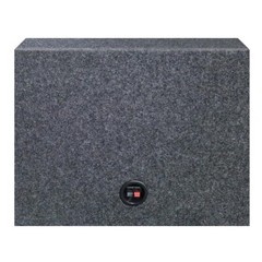 2 X QPOWER SINGLE 10″ 10 INCH SEALED ANGLED EMPTY SUBWOOFER BEHIND SEAT BOXES