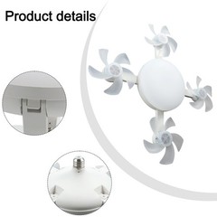 Adjustable LED Ceiling Fan Light with Remote Control for Living Room or Bedroom