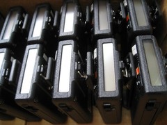 1pc NEW Motorola Bravo Classic Pager Beeper Black w belt clip UHF 461.6125 mhz