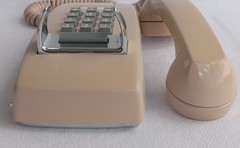 Western Electric Beige 2554 touch tone wall phone works