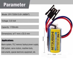 US Stock 20X MR-BAT ER17330V/3.6V Mitsubishi A6BAT PLC Battery