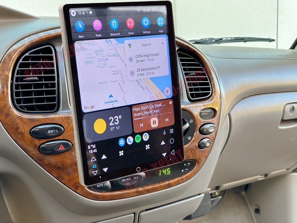 Android 15 For 2000-2006 Toyota Tundra Rotatable Stereo Radio Carplay WIFI GPS