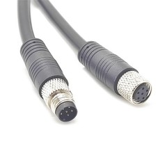 1.64ft M8 6 Pins to Female Connector Cable, A Straight Molding Cable Female t…
