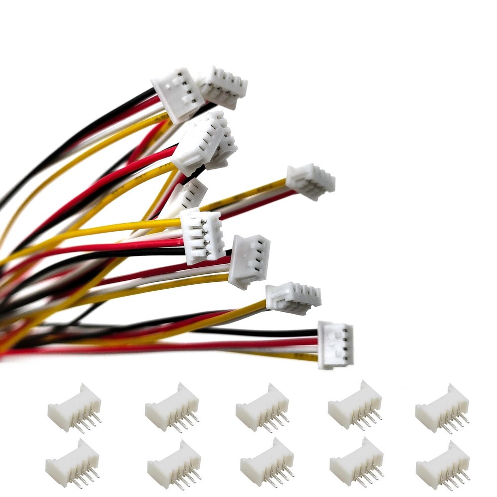 JST 1.25mm 2/3/4 Pin Micro Electrical Male Connector with UL1571-26AWG 20cm W…