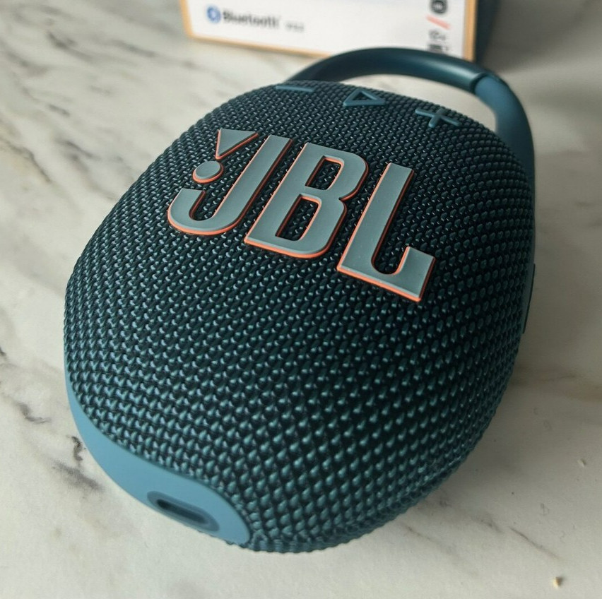 JBL CLIP 5 Bluetooth Speaker Wireless Portable Waterproof Blue CLIP5 (Used) #c