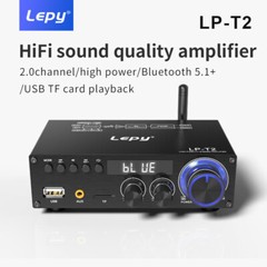 Lepy LP-T2 300W Mini HiFi BASS 2.0 Car Home LED Audio Amplifier Mobile PC Player